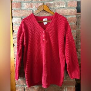 AK Red Knit Sweater